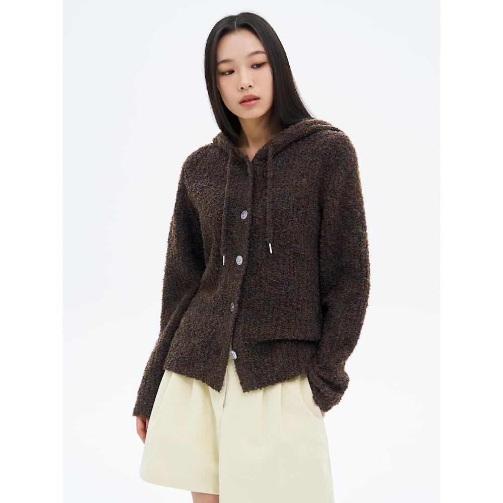 에잇세컨즈 루즈핏 부클 후드 카디건  카키 (12515AMQ5H)