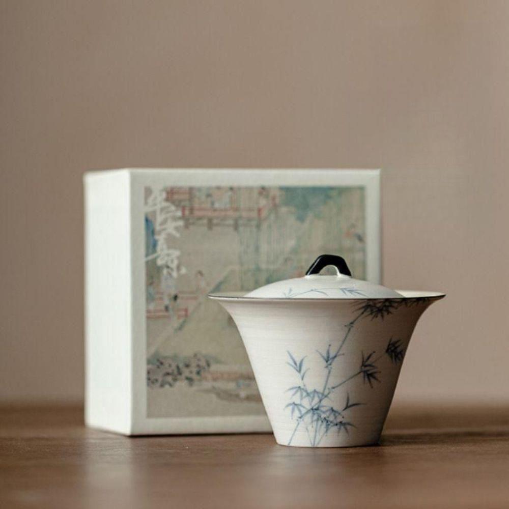 코히키 대나무 도자기 말굽 개완 150ml