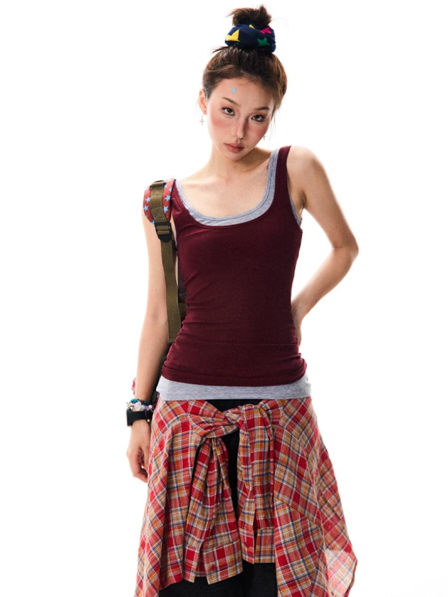 YOUNG STAGE Basic U-neck Sleeveless (3color)