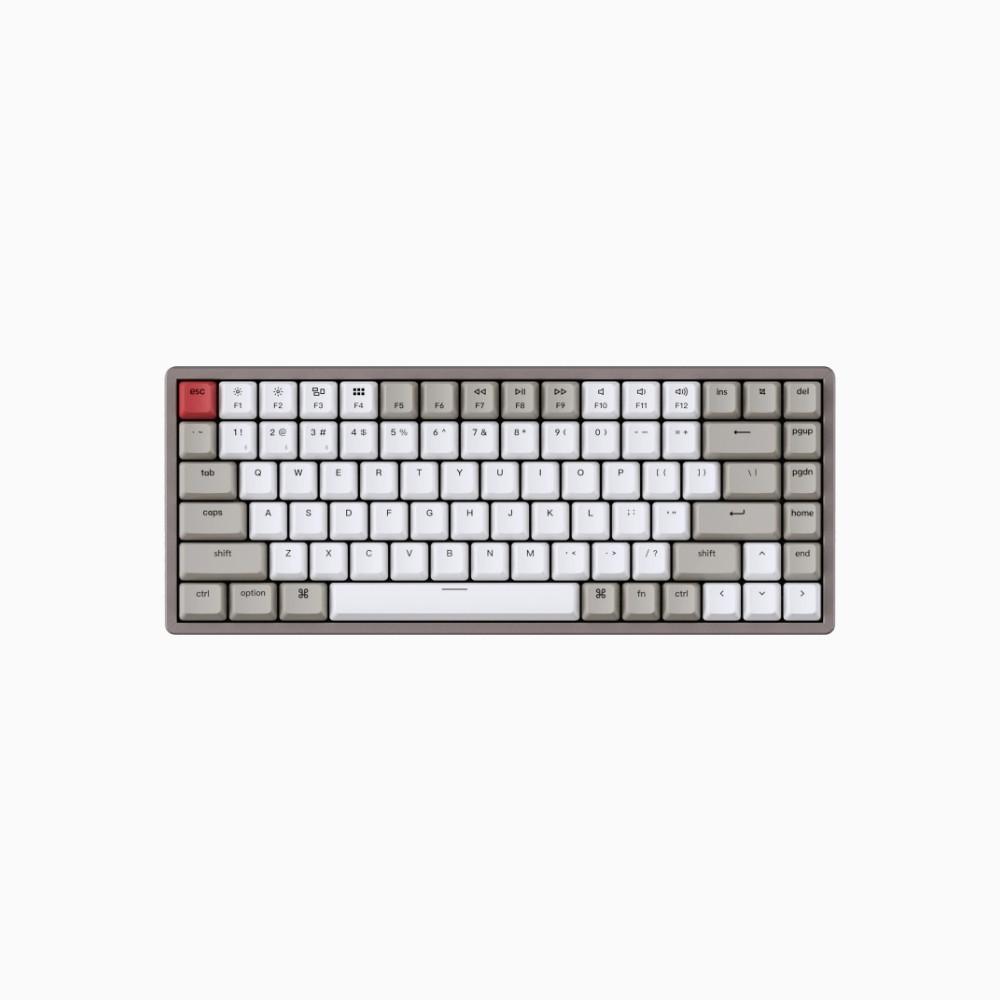 키크론 K2 Retro 레트로 알루미늄 핫스왑 적축 무선 기계식 키보드 애플 맥 아이패드 블루투스 무소음