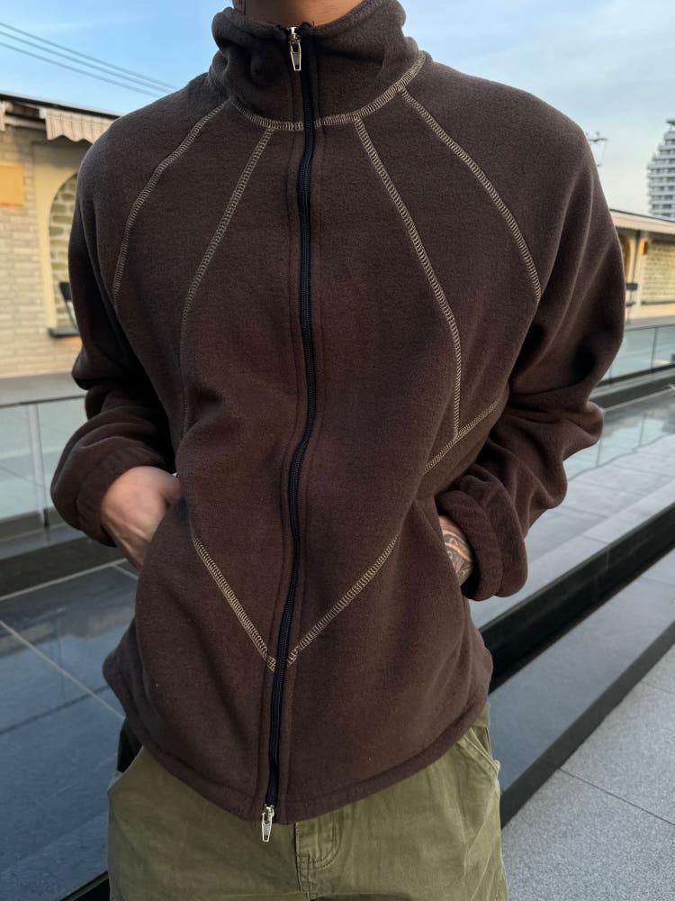 Que fleece zip-up (3컬러)