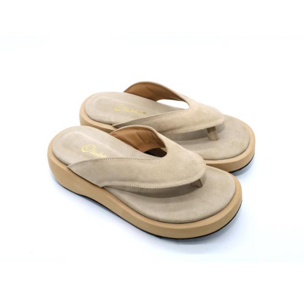 올드빈Pillow Platform Flip Flops 스톤플립플랍 소가죽 쿠션 쪼리 통굽 쪼리 핏플랍 플리플랍