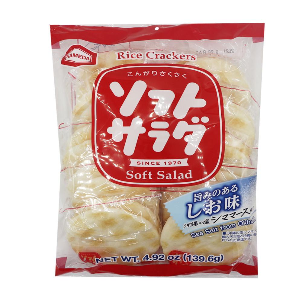 카메다 소프트 사라다 139.6g 시오 센베 일본쌀과자 소금맛 쌀과자 국내배송