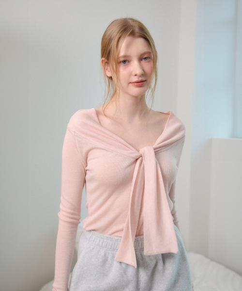 벰버(VEM.VER)  리본 타이 티셔츠_3컬러 - 사이즈 & 후기 | 무신사