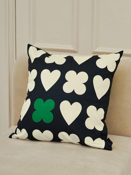 쿠션커버 LUCKY HEARTY BLACKBERRY