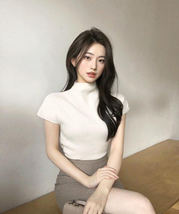 퍼빗 [cashmere&finewool] 리터 캐시미어 하프폴라 니트 - 5color