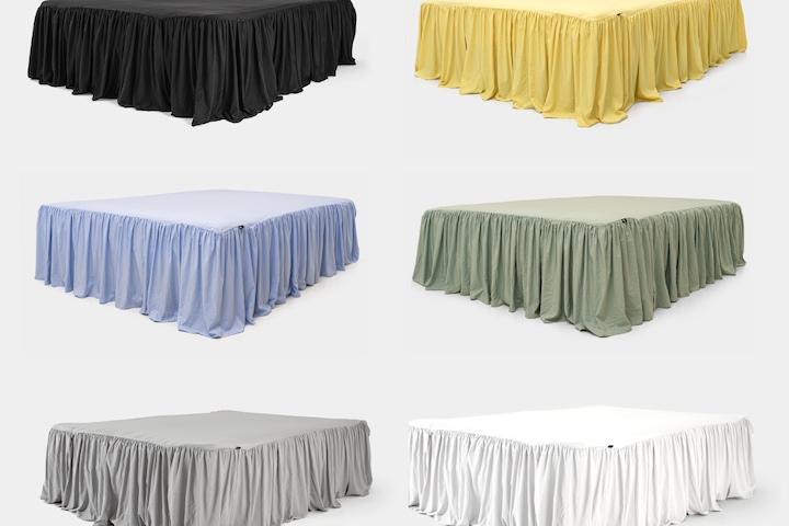 [주말특가]논더스트 워싱 먼지 없는 알러지케어 프릴 베드스커트 3size