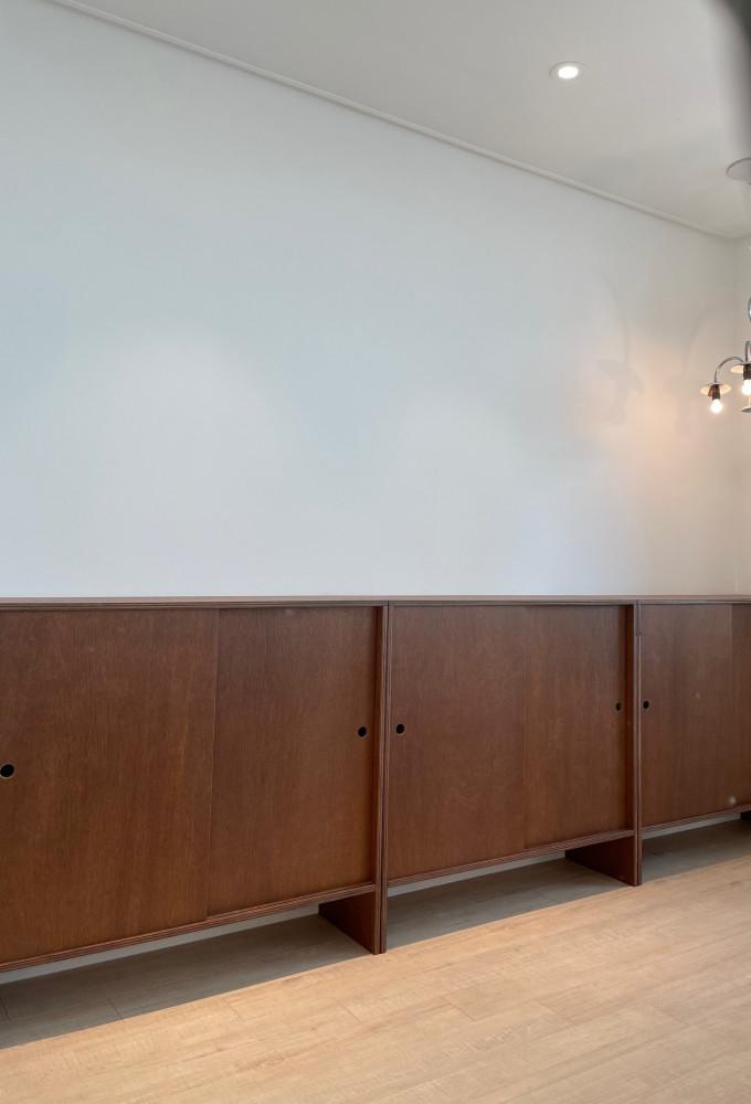 (NO.16)어나더우드 라왕합판 미닫이수납장W800