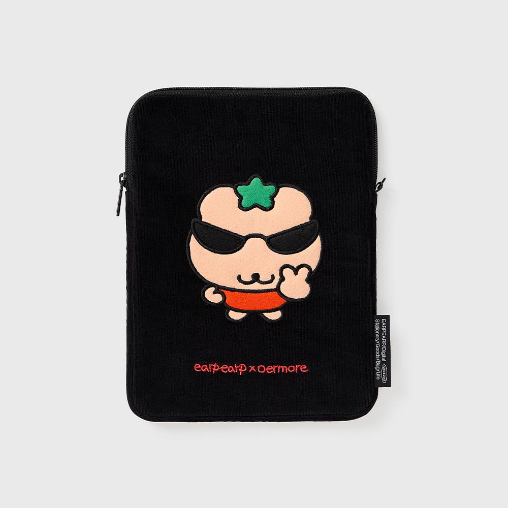 [어프어프X오얼모얼]핸섬 토마토 코비 블랙(아이패드 파우치)