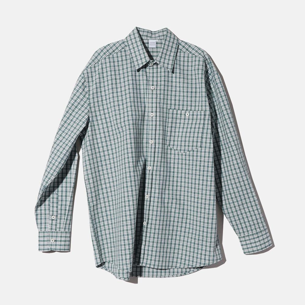 체크 셔츠(그린)