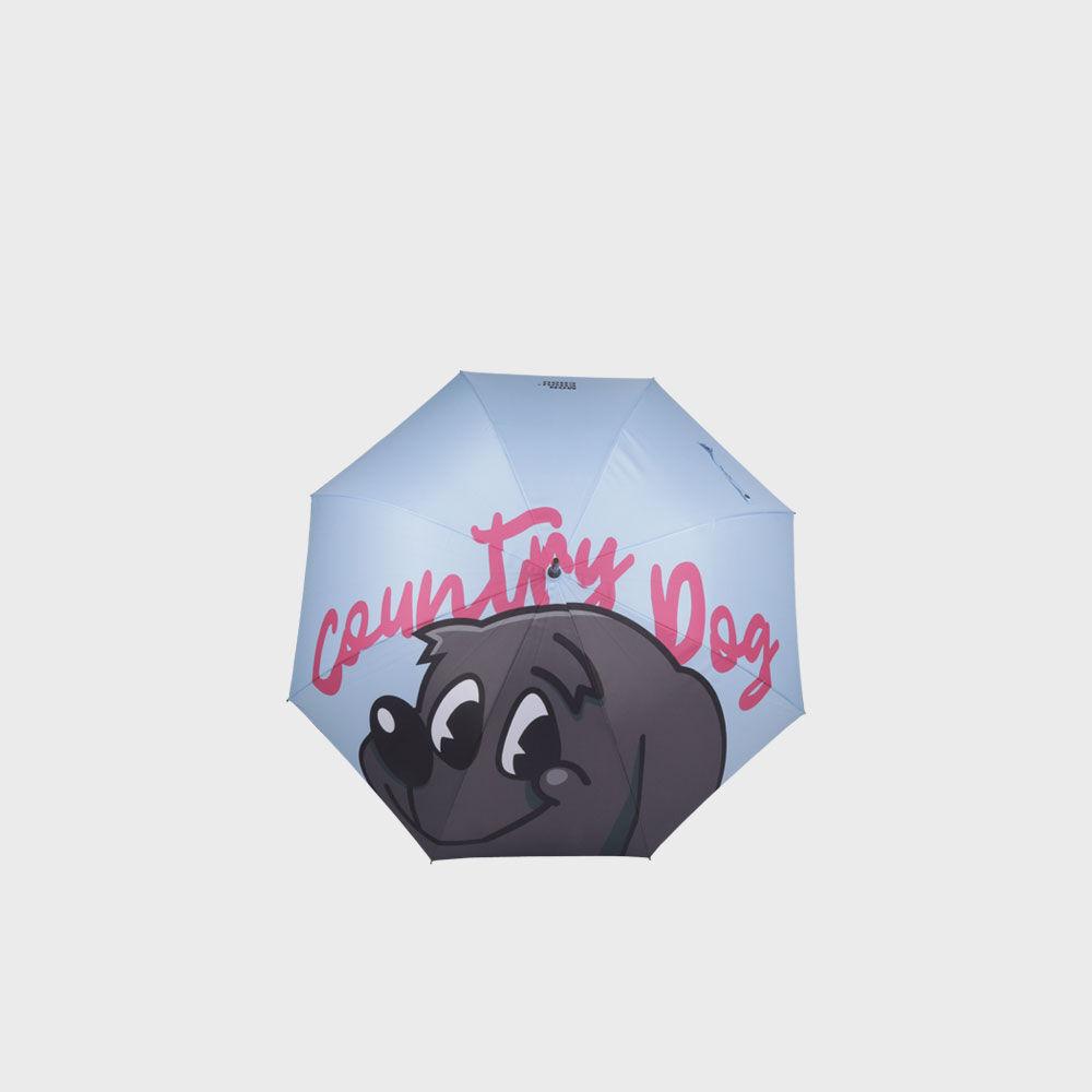 Country Dog Umbrella Sky Blue