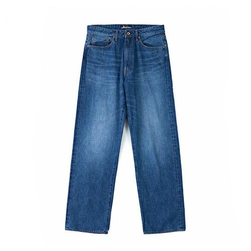 J504 Mid Indigo Circle 12.5oz Africa Cotton Loose Selvedge Jeans