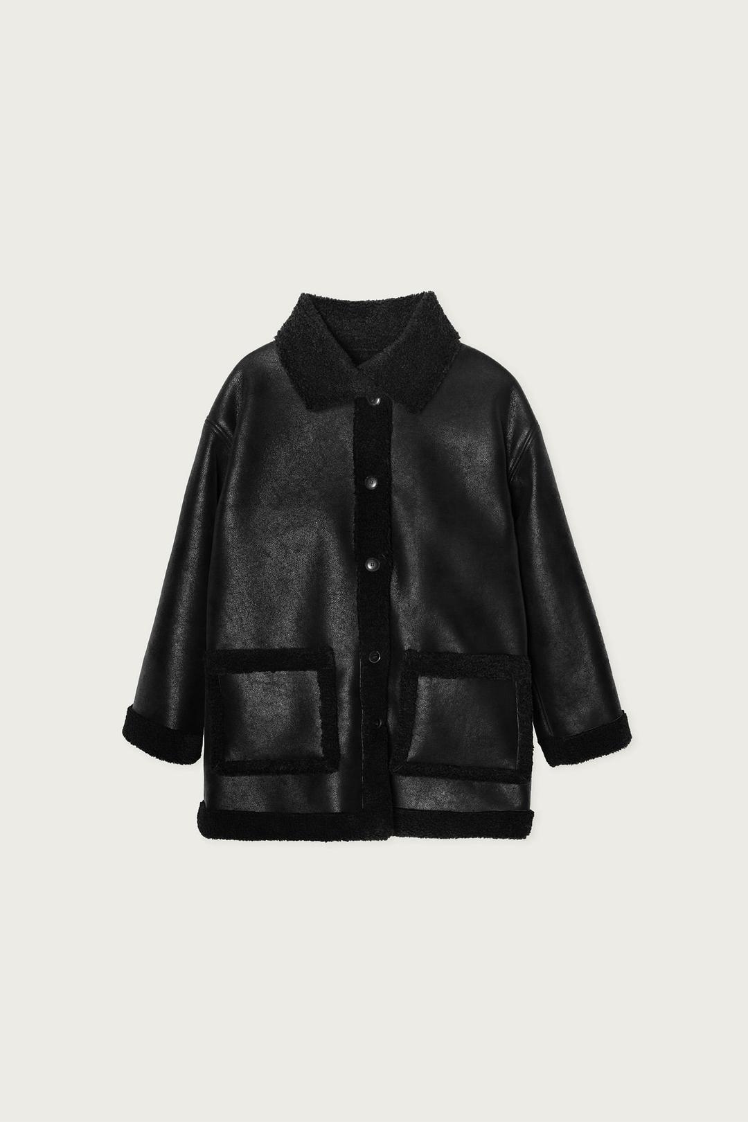SHEARLING JACKET BLACK