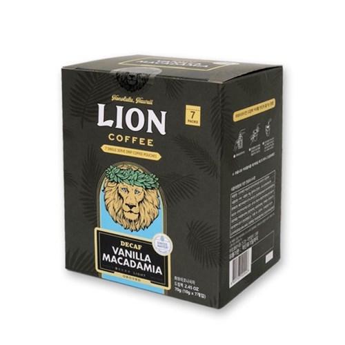 라이언커피 디카페인 바닐라마카다미아 드립백 2.45oz