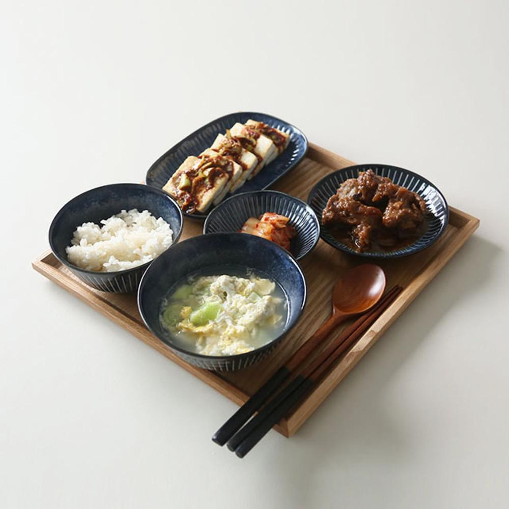 일본 딥블루 1인 식기 혼밥 그릇세트
