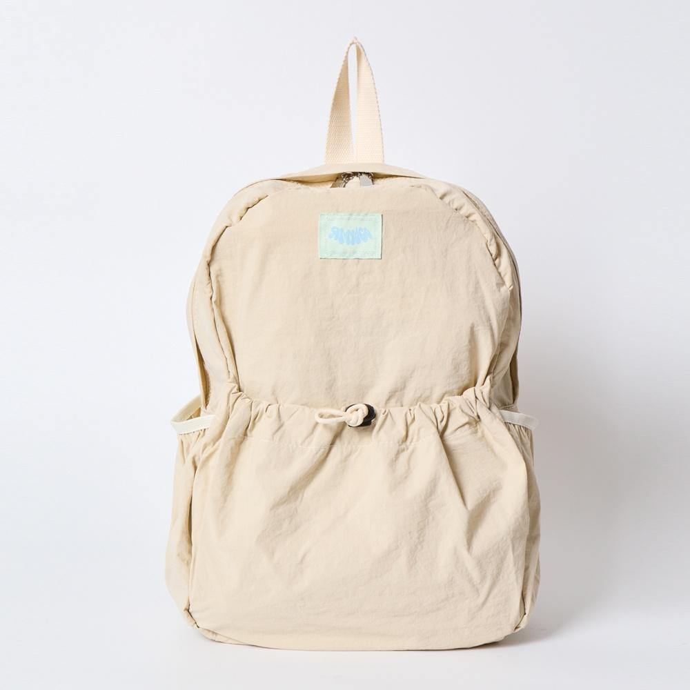 스트링 백팩 아이보리