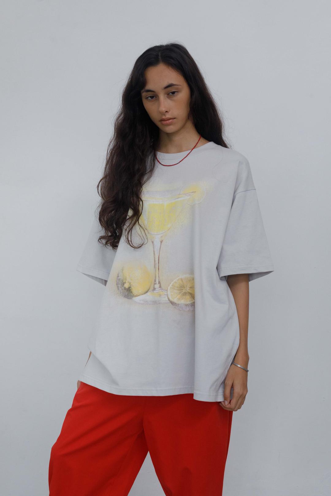 MAGARITA BIG T-SHIRT LIGHT GRAY