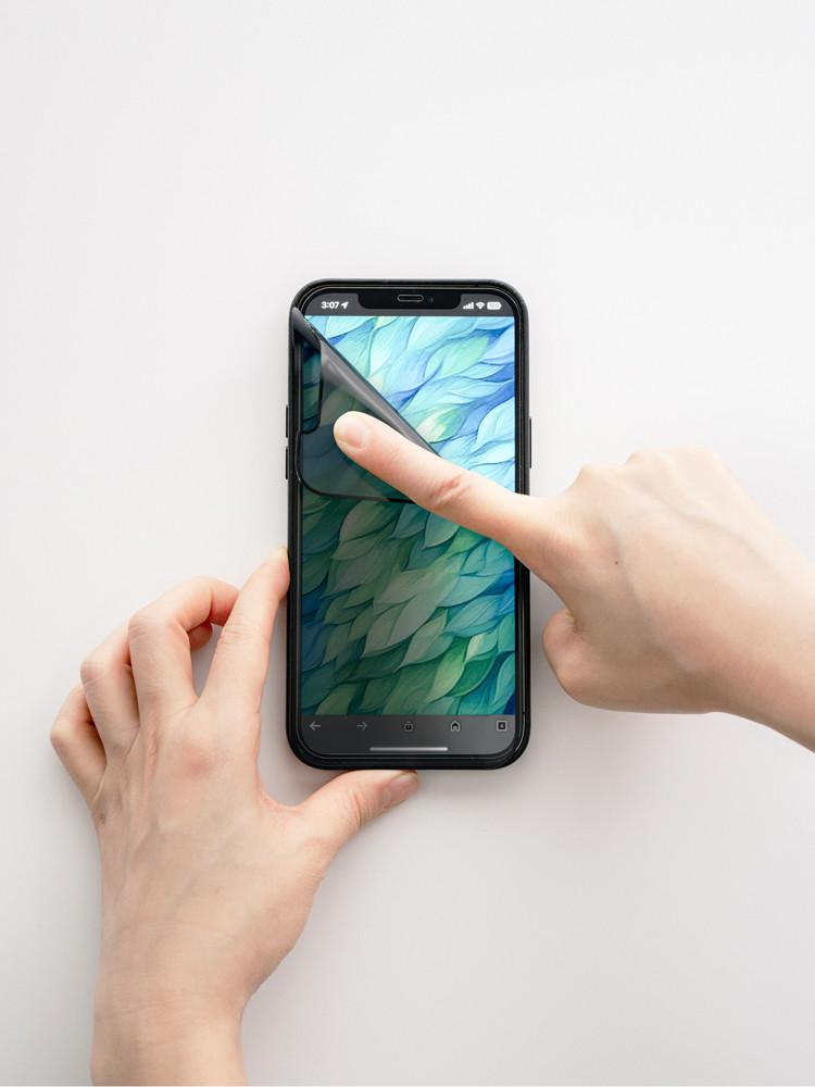 지니비 탈부착 아이폰 사생활보호필름, 나노흡착 아이폰15 프로 프라이버시필름