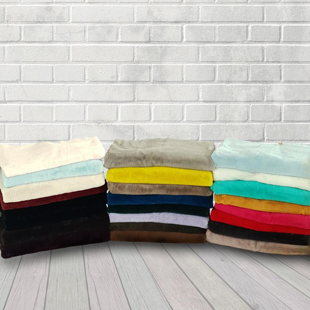 털원단 페이크 퍼원단 밍크 벨보아 인조털천 10mm 소분 25컬러