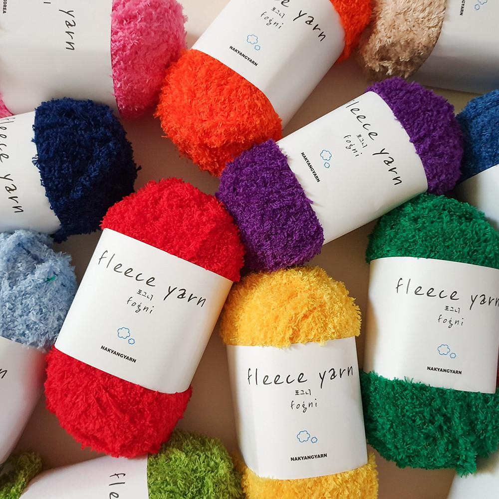 [단독컬러 추가] 포그니 Fogni 후리스얀 수면양말실 극세사실 겨울실 뜨개실 포그니실