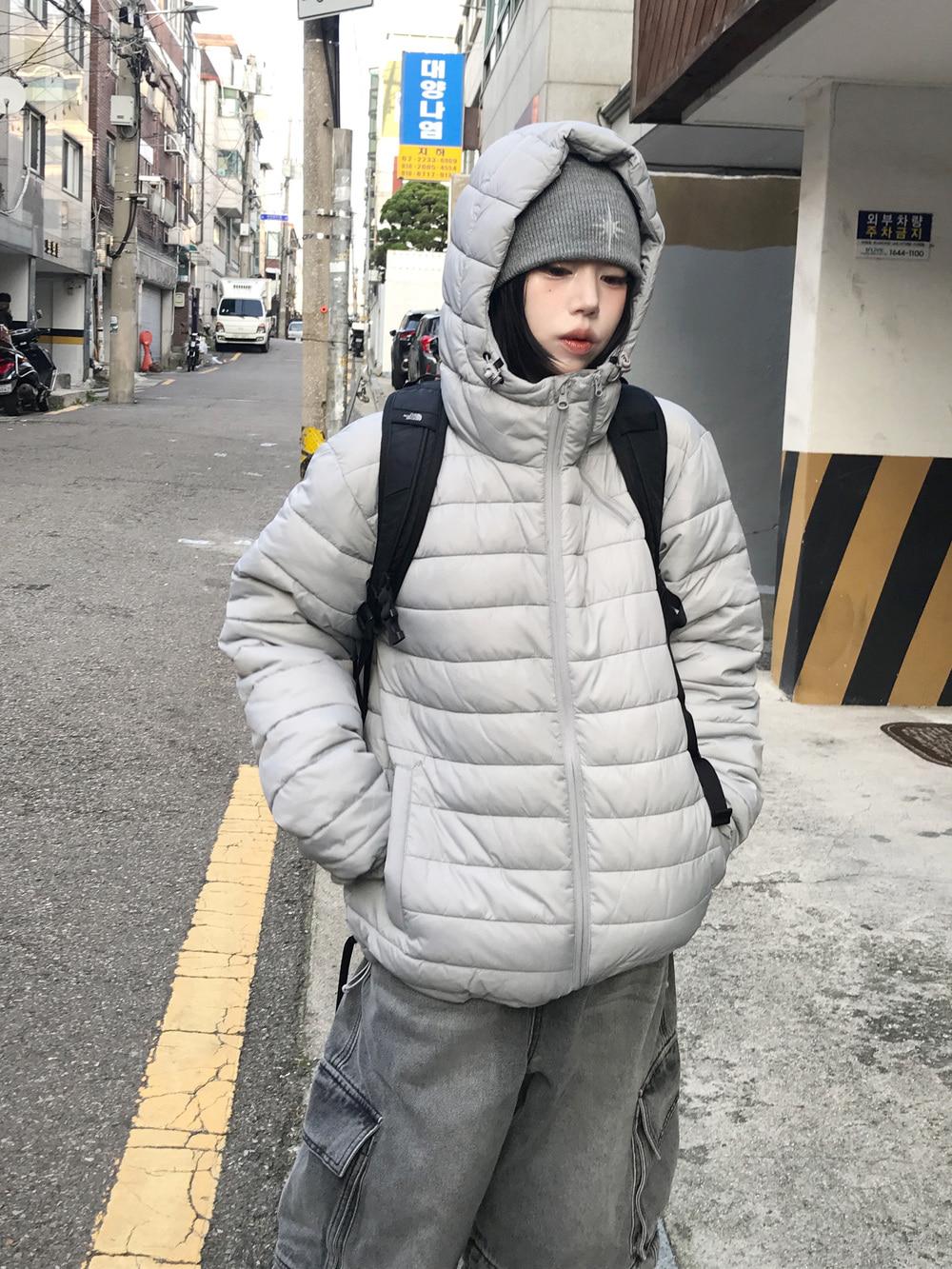 남녀공용 페이탄 경량 후드 패딩(2color)