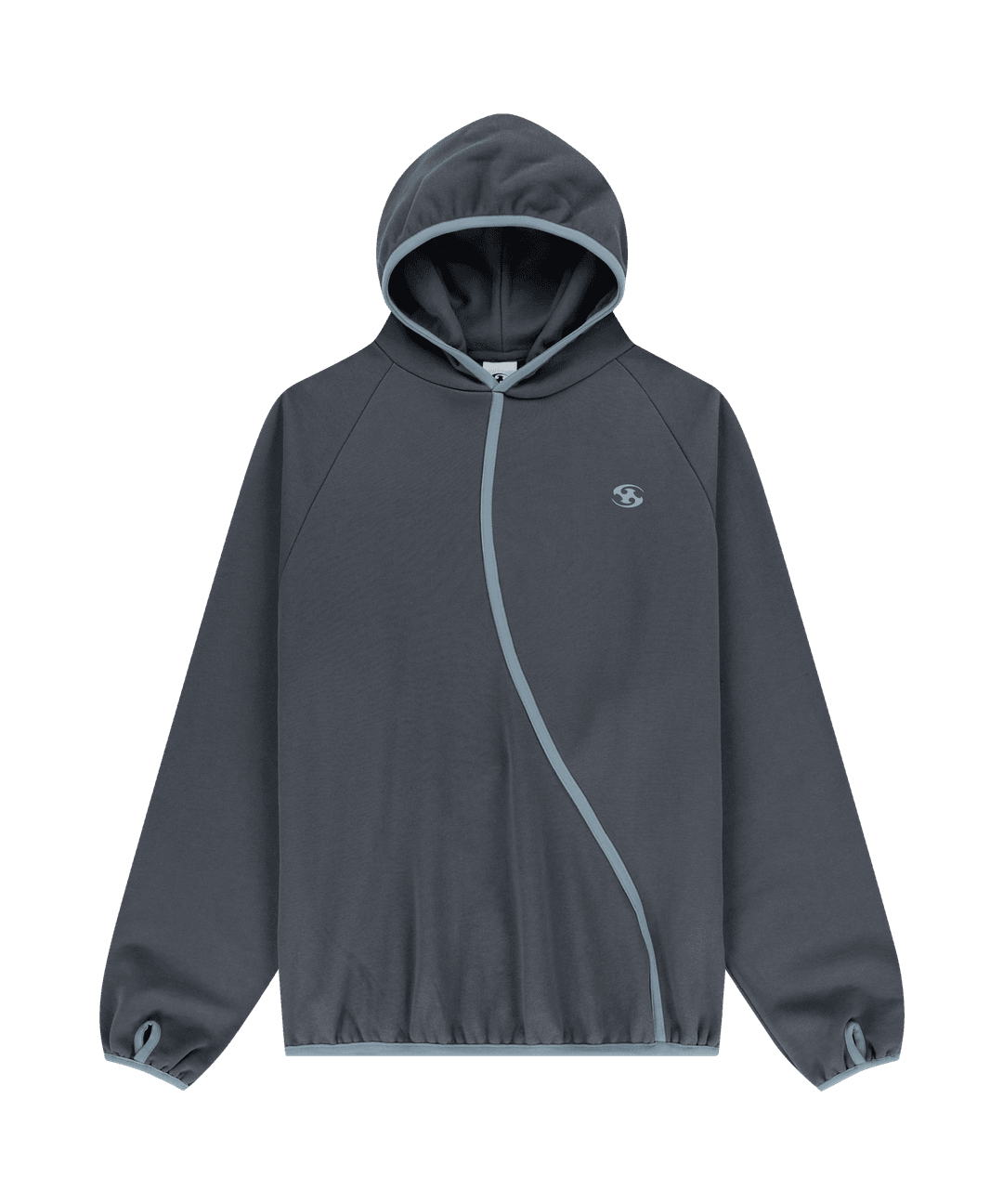 TAPED HOODIE [ASH CHARCOAL]_24FW