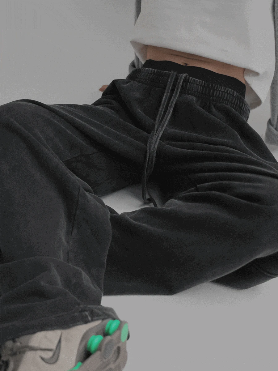 피그먼트레이어밴딩팬츠