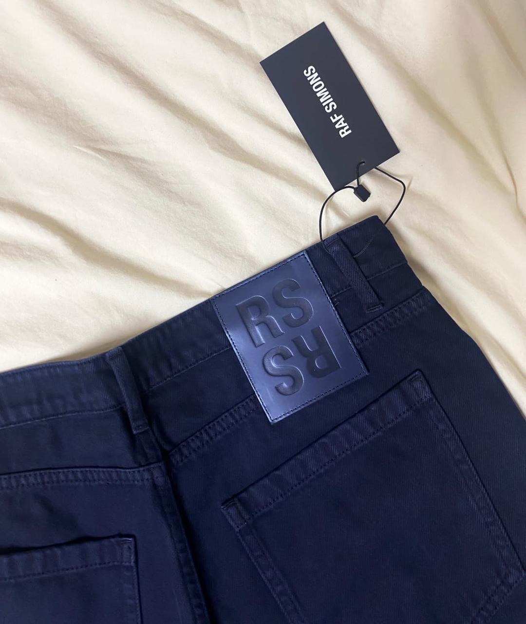 라프시몬스 백로고 슬림핏 데님 | 후루츠패밀리