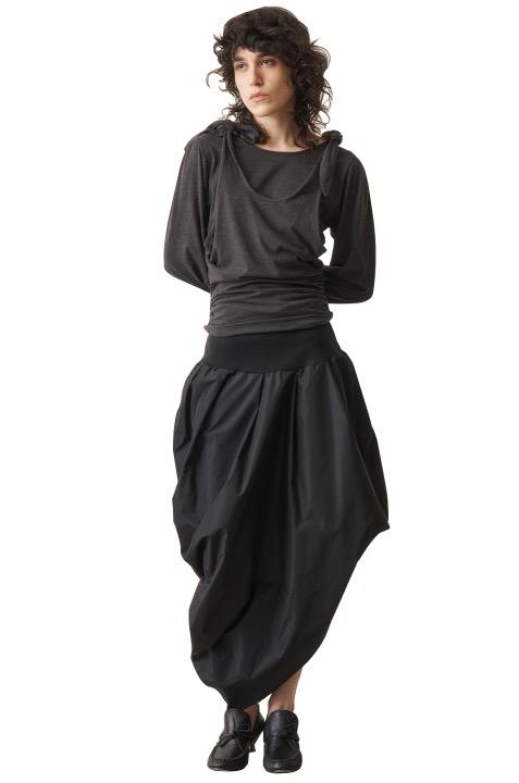 Asymmetric Balloon Skirt, Silence