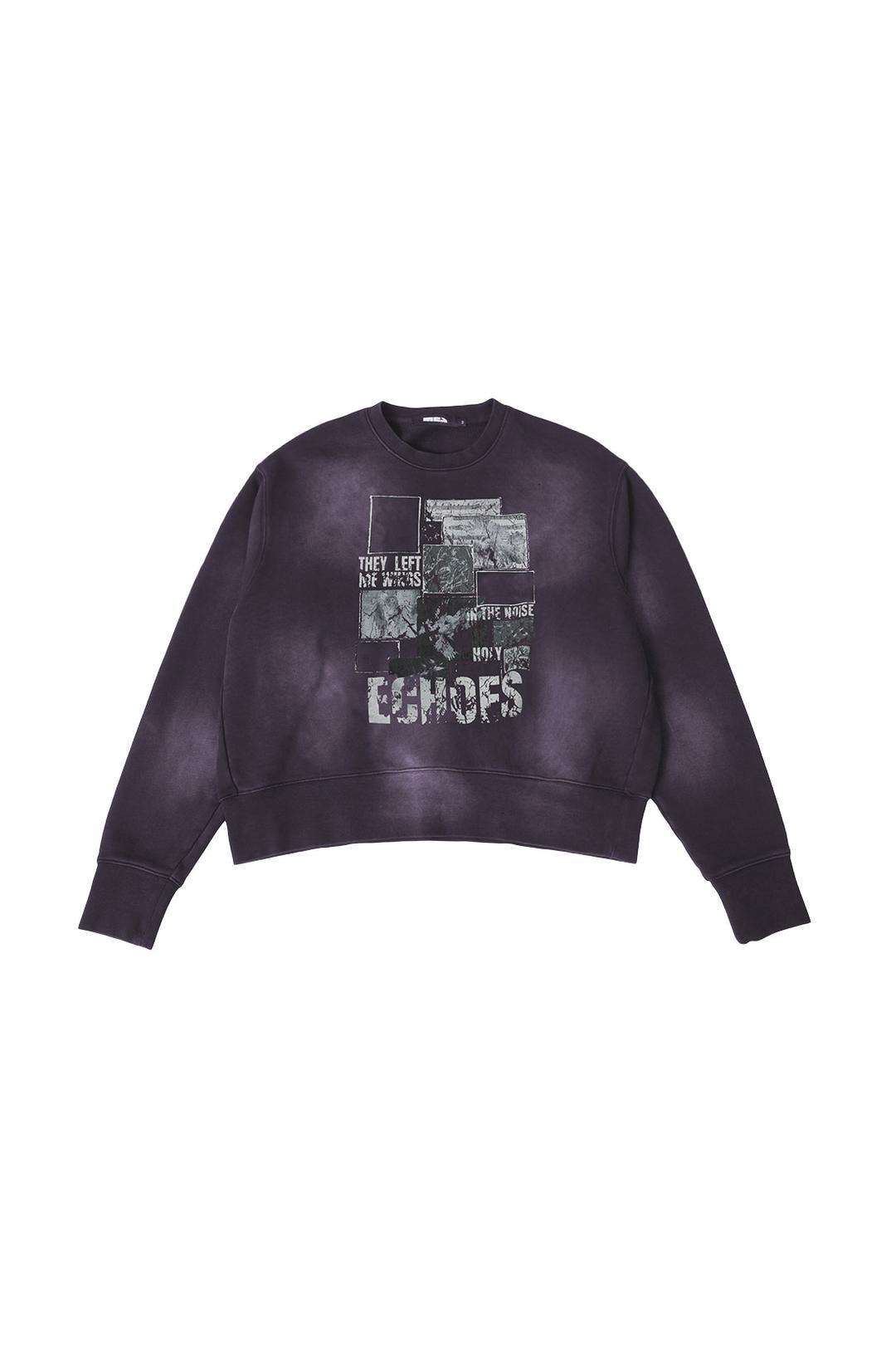 VINTAGE ANIMAL PATCH SWEATSHIRT [PURPLE]