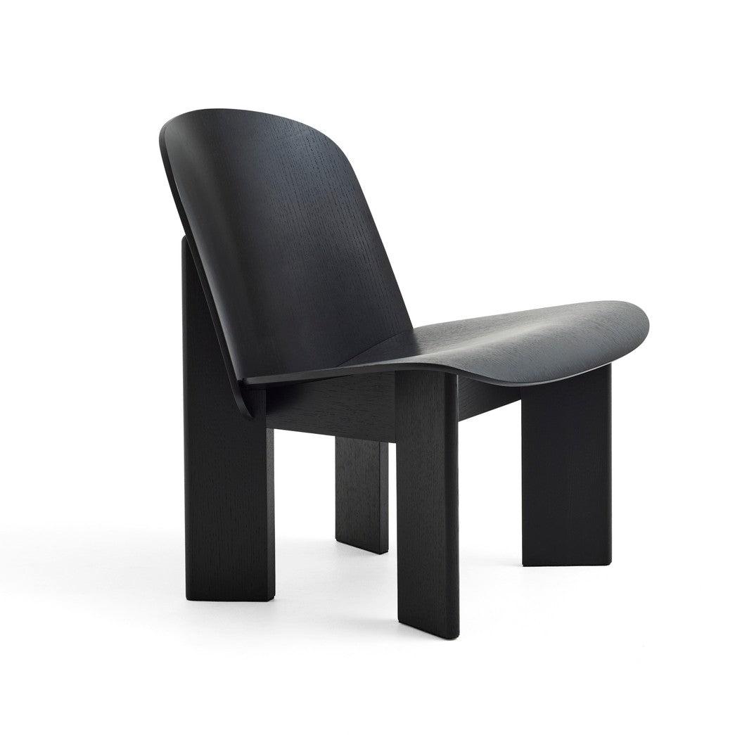 Chisel Lounge Chair - Black Water-Based Lacquered / Oak