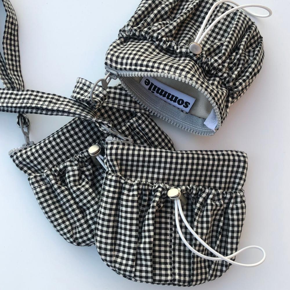 2차 입고/미니쉘 월렛_black check