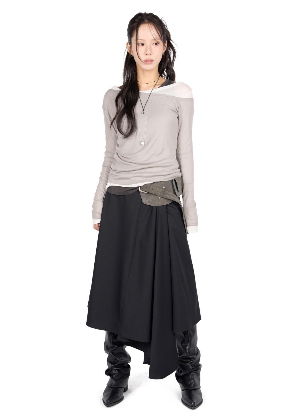 FLARE WRAP SKIRT
