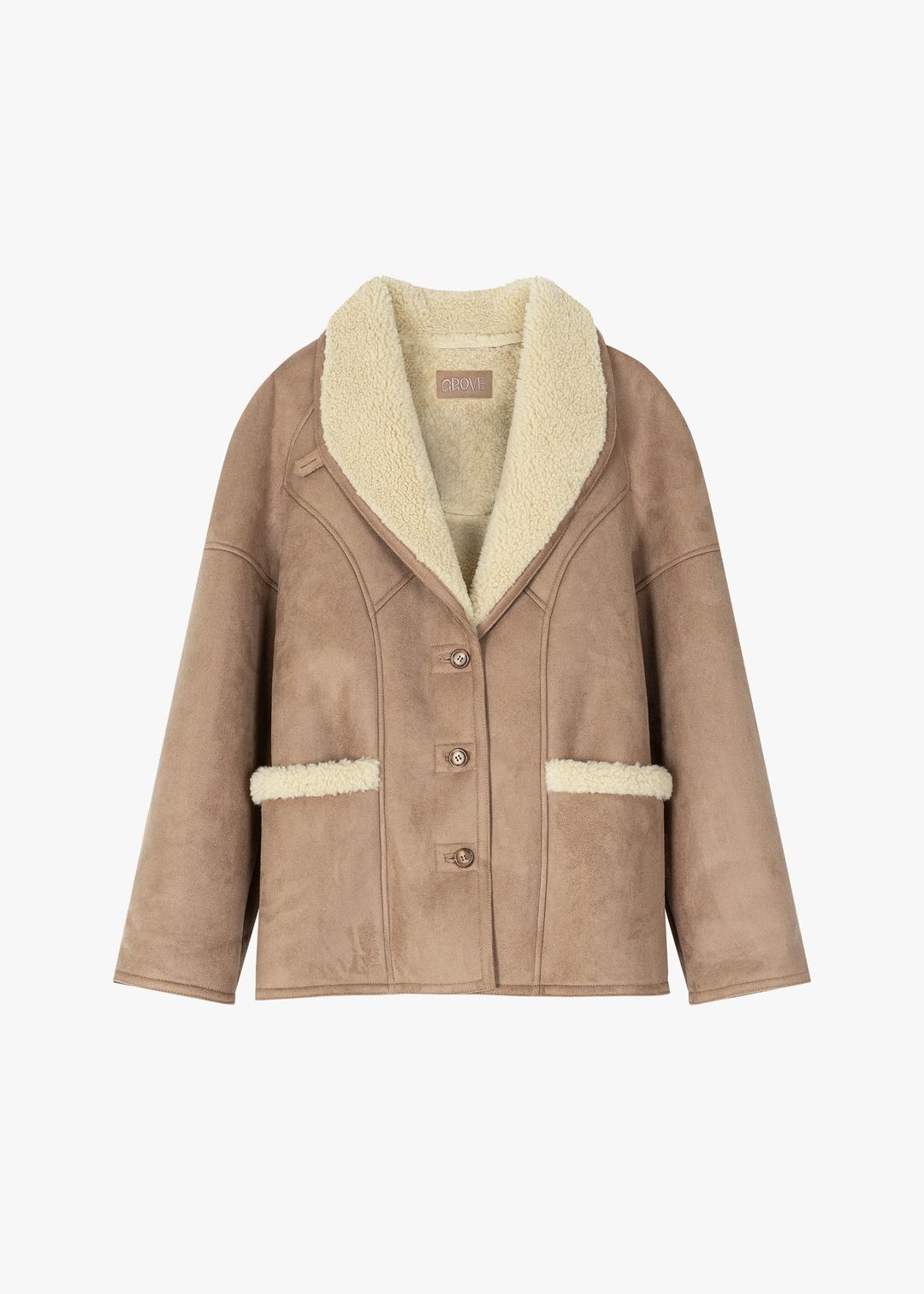 REX SHEARING COAT [BEIGE]