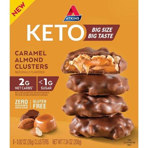 앳킨스 캐러멜 아몬드 클러스터 8개입, 240g, 1개