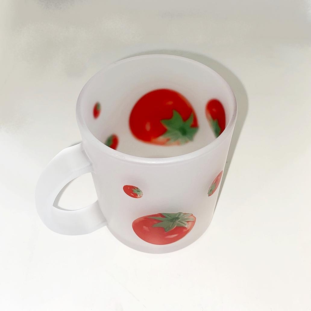 Toy tomato glass mug (matte)