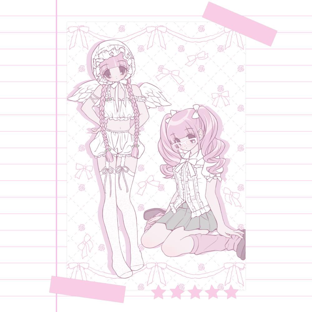 ♡펌펌♡ 외톨이소녀★메타!! 엔젤 엽서