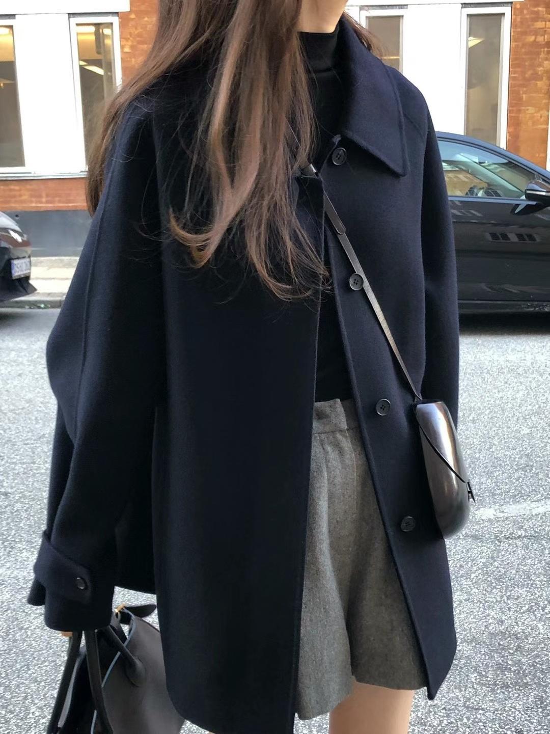 데일리탭 윈터베이비 클래식 라인 오버핏 숏코트(2colors)