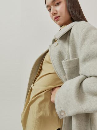 Back Slit Coat_L.GREY