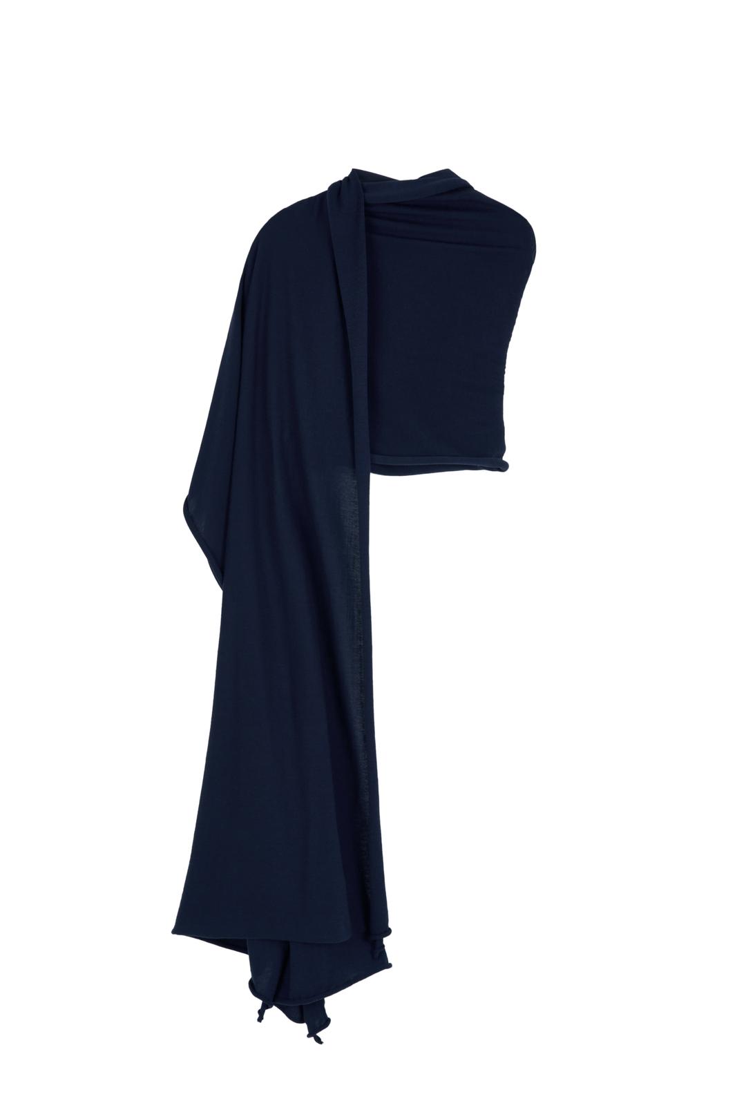 OVER SIZE SHAWL (NAVY)