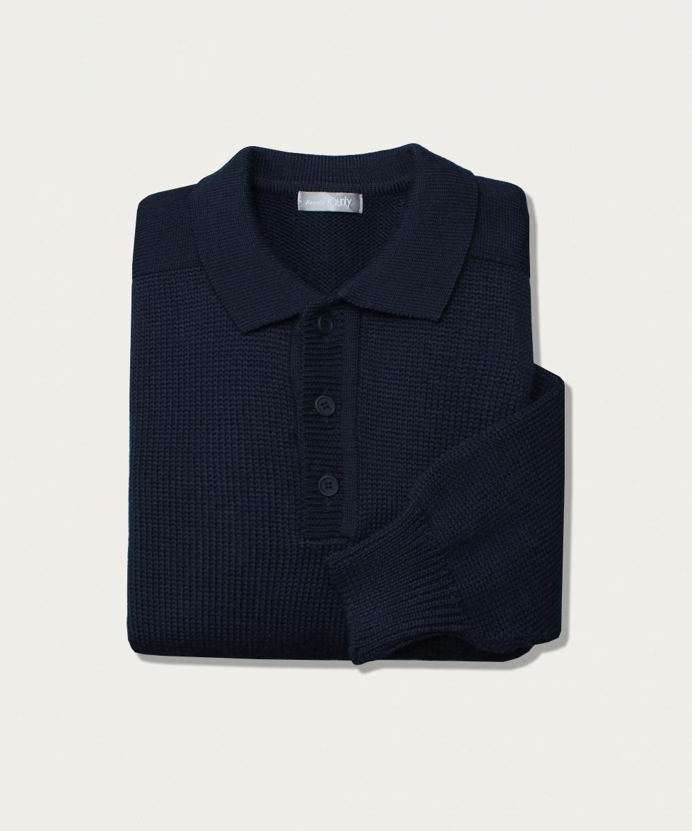 Kanebo jounty wool knit polo