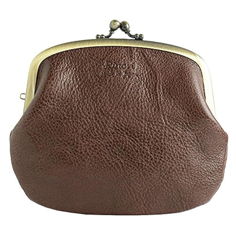 Rinori (일본제) 물림쇠가 달린 동전지갑 용돈 만들어 넣음(담는 그릇·상자 등) 지갑 가죽 레이디스 친자 물림쇠가 달린 동전지갑에 지폐나 용돈도 충분히 수납 능숙