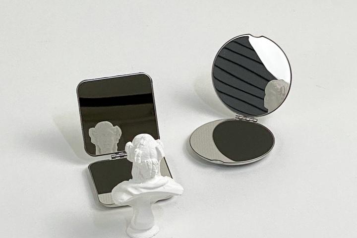 플립 손거울 원형