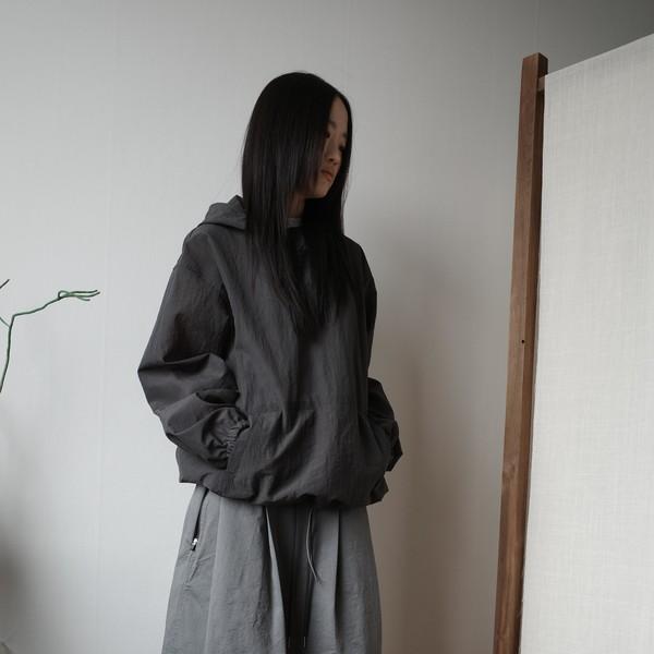 Light Hood Pullover / Dark Grey