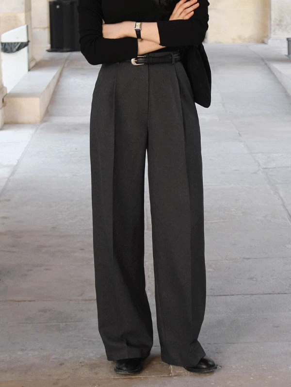 [오늘드림🚚] #SLOWMADE. 도톰탄탄 스트레이트 커버슬랙스 (+숏/베이직/롱ver) - 4 size