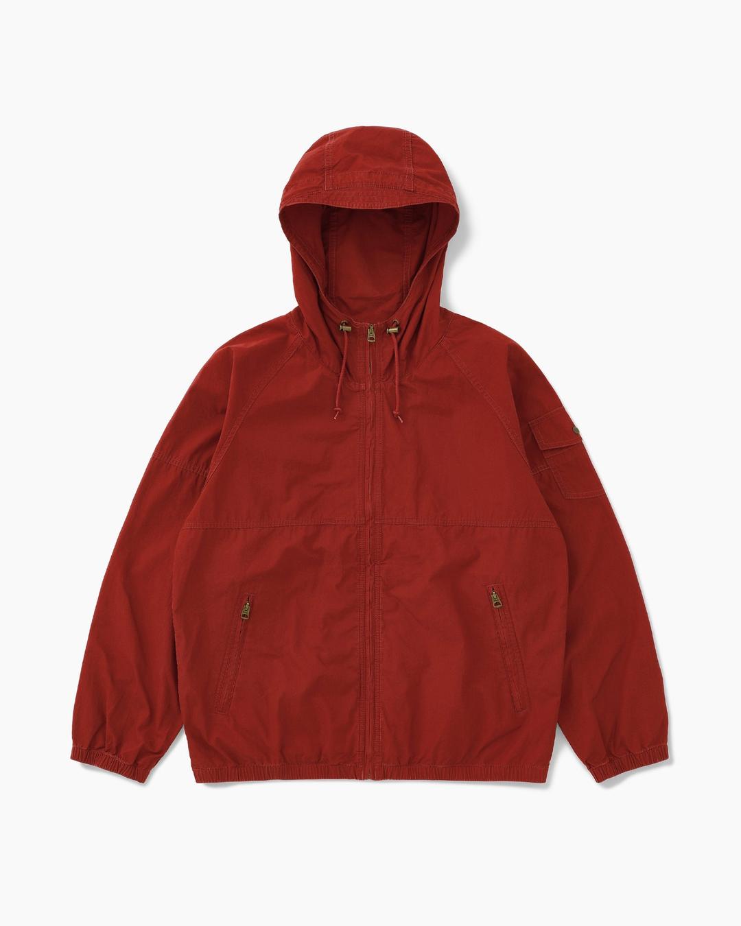 Hooded Wind Jacket Red
