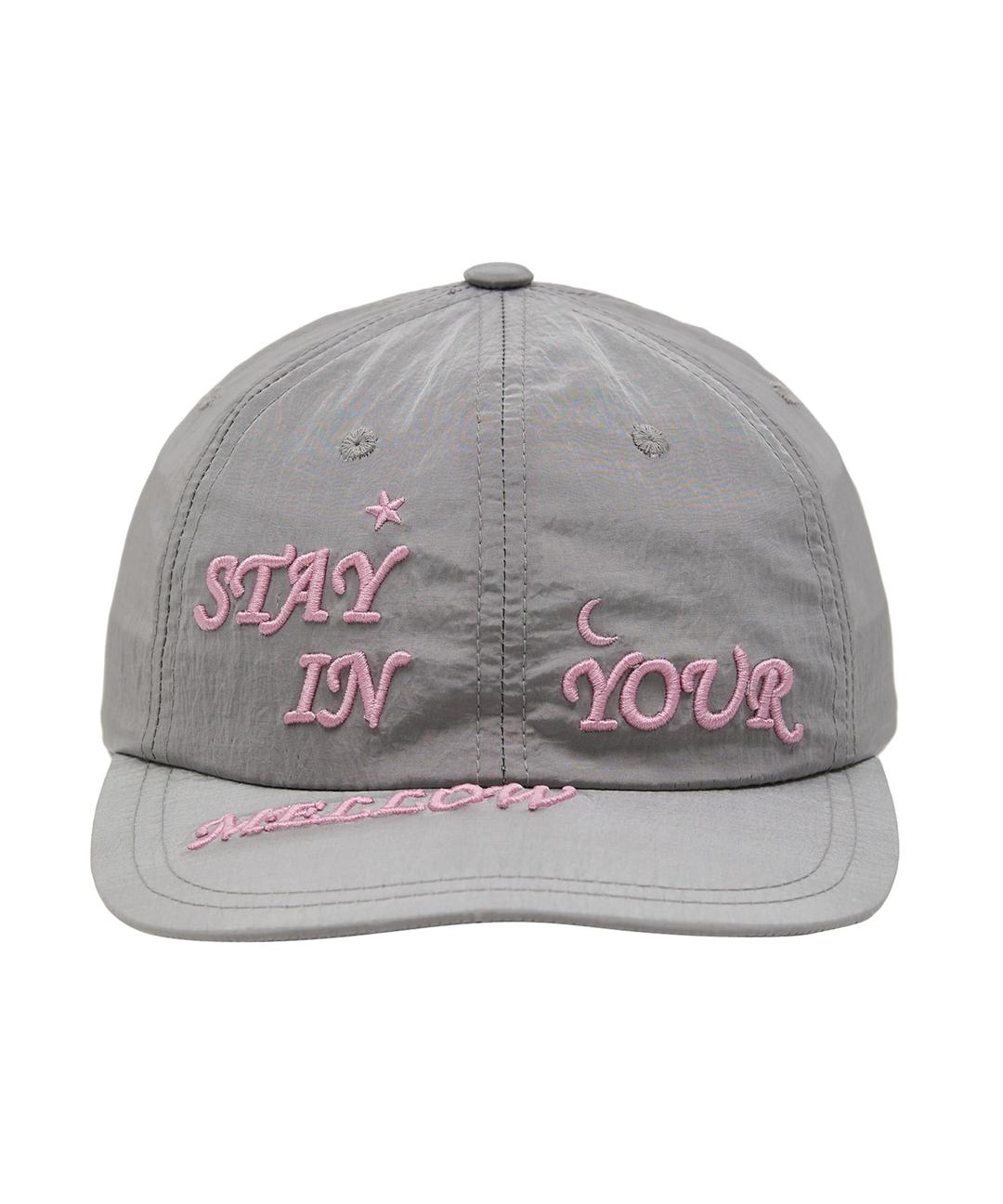 MELLOW 레터 나일론 캡 그레이