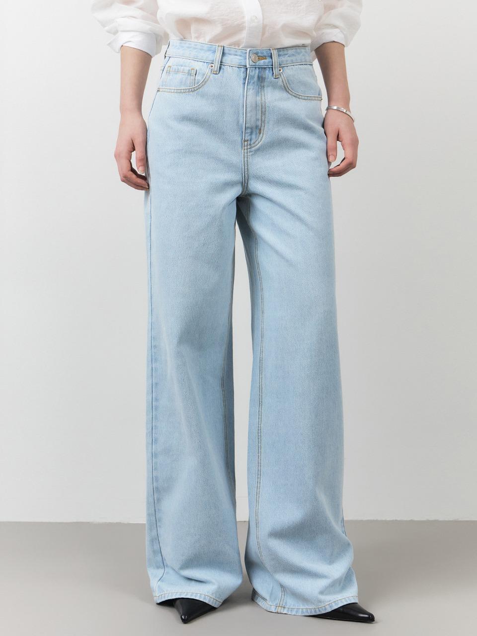 2489 와이드 데님 팬츠_4COLORS