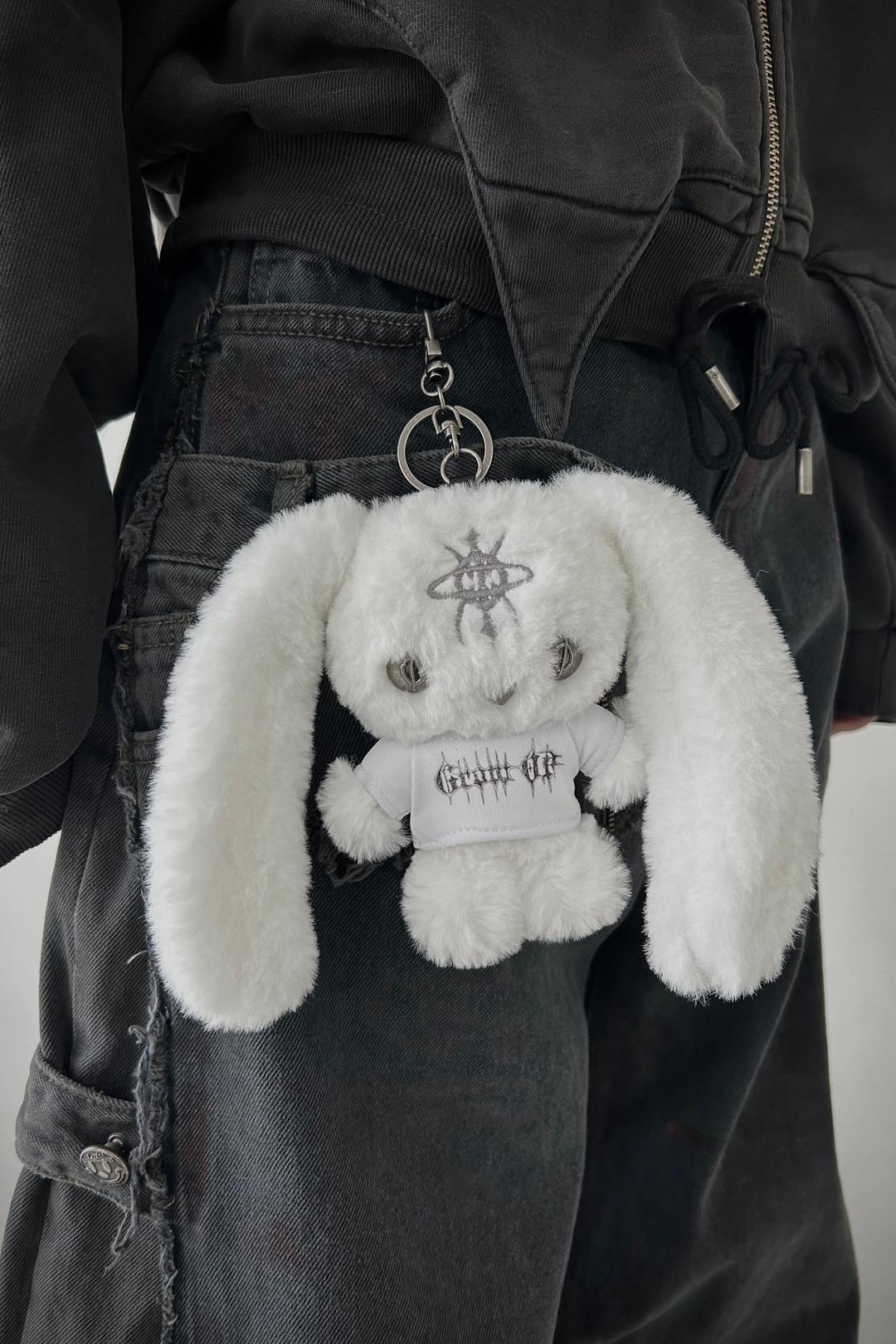 Emochu Keyring - White