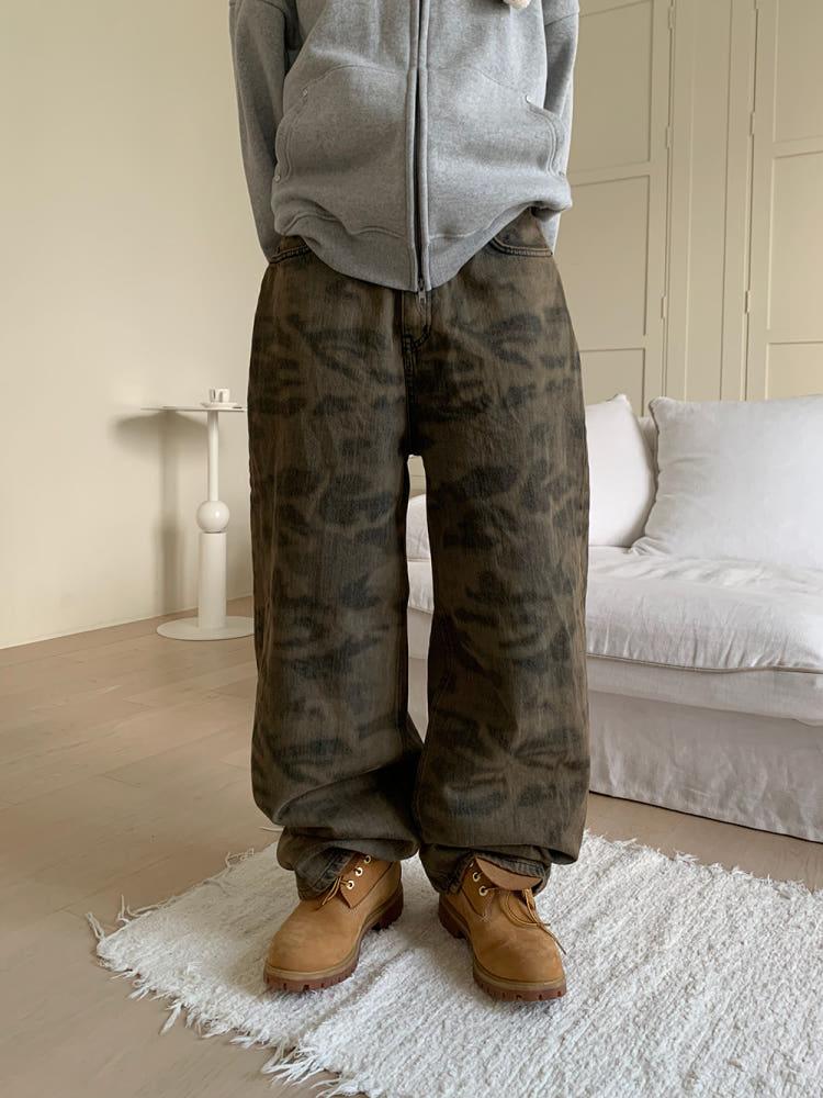 [MD pick!] (1 color) 카모 레이저 와이드 팬츠 Camo Laser Wide Pants